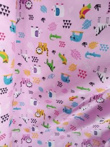 50cm x 240cm kain bahan polymicro halus lembut motif karakter anak