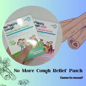 NO MORE COUGH Cough Relief Patch Cinnamon Scented 6s (Suitable for kids 3 months old & above)