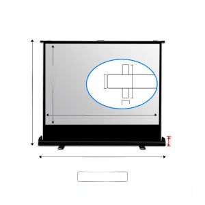 Home Projector Screen Pull down Portable Projection Screen High Definition Video Audio Electric Appliance Accessories