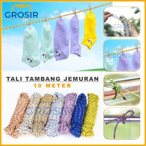 Tali Jemuran Baju 10 meter tambang panjang 10m anti slip multifungsi cocok untung gantung pakaian rope nylon serbaguna