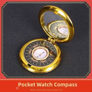DINGFENGGE | Compact Pocket Compass with Watch and Octagonal Copper Plate