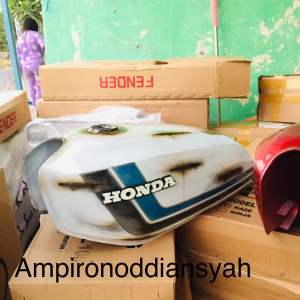 Tangki gl100 tangki k5 motif mbladus putih bahan tebal berkualitas