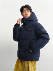 BOSIDENG | New Co-ed Short Thickened Hooded Down Jacket