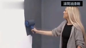 Paint Roller Brush Kit Wall Printing Brush Set with Sticks Paint Roller Pro Brush Office Room Decorate Runner Keimav