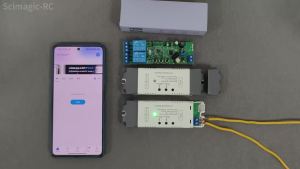 EWeLink Smart Switch Module C DC 7-32V 85-250V Relay 2 Channel WiFi / RF433 Receiver Inching Self-locking Alexa for Gate Opener