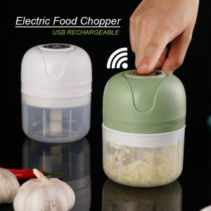 KINGREADY Electric Food Chopper / USB Garlic Chopper / Kitchen Blender Mixer / Vegetable Meat Chilli Grinder Machine