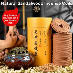 Enhance Your Space with Natural Sandalwood Incense & Burner