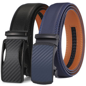 Mens Automatic Buckle Belt High-end Mens Belt Business Luxury Designer Waist Belt Jeans 3.5cm Black Blue