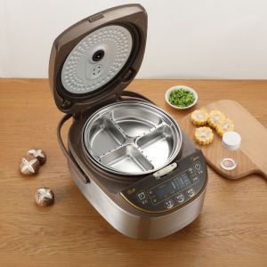 Besee | Stainless Steel Partitioned Steamer Plate Multifunctional Handle