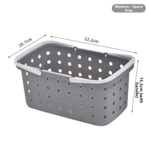 NAIFUNA | Water-resistant Large Capacity Plastic Bath Basket