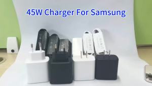 Samsung | Sạc Nhanh Samsung Chính Hãng 45W PD Cáp USB Type C 2M Sạc Siêu Tốc Dành Cho Galaxy S26/S25 Ultra/Plus S24/S23/S22 ZFlip A56 A36 Kèm Cáp EU 5A