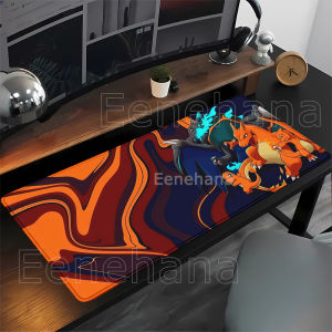 Potdemiel | Strata Liquid Pokemon Anime Eevee Gengar Mouse Pad Kawaii HD printing PC Office Keyboard Gaming Rubber overlock game Desk Mat