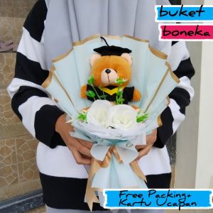 Buket Boneka Bucket Wisuda Buket Bunga Artificial Bucket Wisuda Graduation Cewek Cowok Cewe Cowo