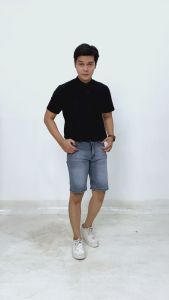 Celana jeans pendek cowok stretch jumbo big size 30 sampai 48