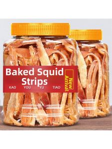 Ready-to-eat Original Large Carbon Grilled Squid Strips 500g