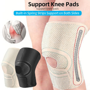 1/2Pcs Thin Knee Support Brace Compression Knee Sleeves with Side Stabilizers for Sports Running Weightlifting Arthritis