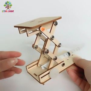 Đồ chơi STEM. Lắp ráp Xe nâng bàn nâng thủy lực. Tự sáng tạo và thực hành khoa học bằng đồ chơi giáo dục tư duy cho bé. STEM3G