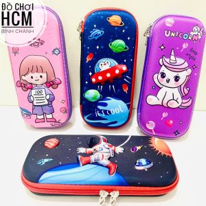 [3D HÌNH NỔI - RẤT ĐẸP] Hộp đựng bút in nổi 3D họa tiết hoạt hình rất dễ thương cho bé trai bé gái đựng viết bóp viết