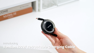 Vention PD 100W Retractable Type C Cable 1M 5A Fast Charging Cord USB 2.0 C Male to C Male Cable for iPhone 18 17 16 15 Pro Max Xiaomi Huawei Ultra Protable Charging Cord