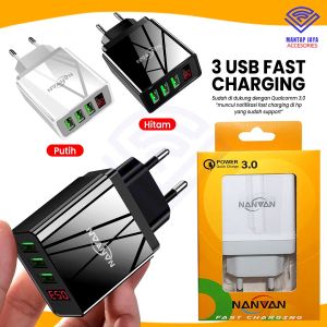 [COD]  NANVAN NVN-PTC02 BATOK CHARGER FAST CHARGING 2.5A WITH LCD QUALCOMM 3.0
