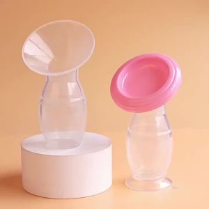 Portable Silicone Manual Breast Pump Breastmilk Storer Breastfeeding Suction Bottle