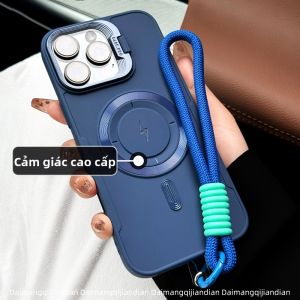 DAIMANG | Ốp Lưng Silicone Bảo Vệ Có Khay Đựng Ống Kính Từ Tính Cho iPhone