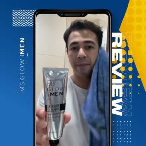 MS GLOW MEN Facial Wash Dan Bright Cream - Perawatan Mencerahkan Wajah Pria Original