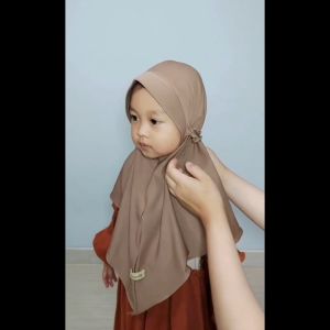 Bergo Instan Shofie Kids Hijab Tali Karet Kerudung Jilbab Anak Jersey Super S 2 - 4 & M 5 - 8 tahun