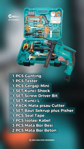 MAILTANK SH311 IMPACT DRILL ELECTRIC DAN SET TOOLKIT 24 ITEM IN 1