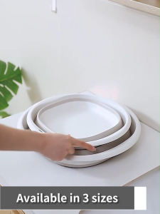 ZiinLife Silicone Foldable Basin Multifunction Collapsible Basin Portable Wash Basin Laundry Basin for Travel and Home