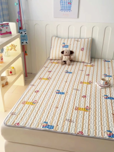 YANYANGTIAN Bed mat Ice Silk Four-Season Latex Cooling Mat A-Grade Antibacterial Three-Piece Set