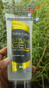 Makarizo Professional Salon Daily Styling Gel Tube 200mL | Wet Look