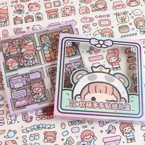 Telado Waterproof Stickers 72pcs Cute Design for School & Office Use