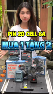 Pin Máy Khoan Máy Mài Máy Cắt WORKFIX Dòng Xả Cao Mạch Chống Cháy Vỏ Chống Va Đập