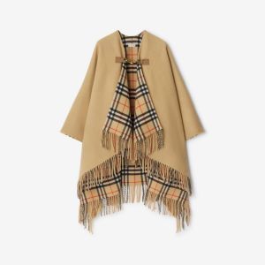 Burberry | Plaid Wool Cape