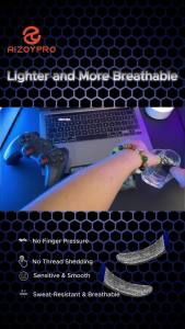Aizoypro Gaming Finger Sleeve – Carbon Fiber & Silver FiberGame Finger Cover Anti-Sweat & Sensitive Touch for gaming