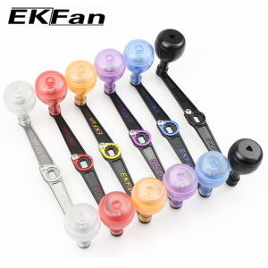 EKFan 130MM Ultralight Alloy Handles 22G  Acrylic Knobs For 8x5MM 7x4MM Holes Drip Fishing Reel Bast Casting Reels Wheel Parts