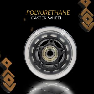 Roda PU Silent Transparan Roda Furnitur Rak Serbaguna (Wheel Only)
