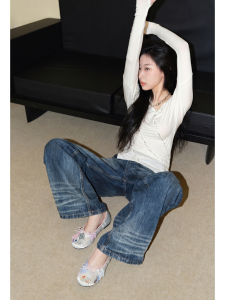 Round Bow Vintage Mary Jane Flat Shoes