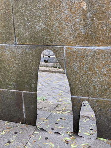 Special-Shaped Cosmetic Mirror Portable Portable Dressing Mirror Creative Ghost Model Soft Mirror Xiaohongshu Student Photo Props