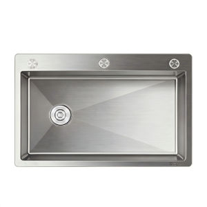 TAOSHI | Handmade Thick 304 Stainless Steel Left Drain Pressed Kitchen Sink