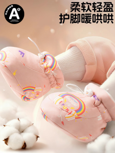 Spring Autumn Winter Baby Shoes Soft Bottom Cotton Warm Newborn Boys Girls Pre-Walking Cute Socks Shoes Non-Slip Cotton Sole