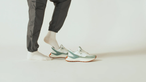 Kizik Monaco White Iceberg Green Womens Sneakers