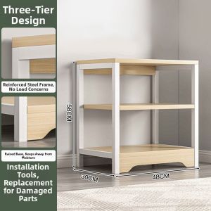 Floor-standing Multi-layer Solid Color Bookshelf