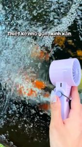 Quạt cầm tay turbo mini JF168 OEM bản 2025QUẠT SÒ LẠNH SIÊU MÁT PIN TRÂU 6000Mah-KSS