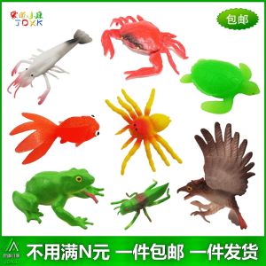 Soft Rubber Simulation Snake Insect Scary Mouse Bat Lobster Lizard Grasshopper Mantis Animal Model Kids Toy Snake