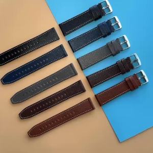20 22mm Leather Strap For Huami Amazfit Active 3 2/BALANCE 2 Bracelets For HUAWEI WATCH 5/Ultimate/Buds Sports Replace Watchband