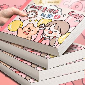 50 Sheets Sticker Cute Handbook Stickers For Notebook Set Combination Cartoon DIY Net Red Ins Style Girls