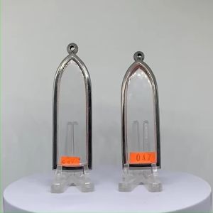 No.(046/047) ตลับพระ กรอบพระสแตนเลสเรียบ พิมพ์ลีลาใหญ่ พระร่วงรางปืน หรือพิมพ์ใกล้เคียง ++รบกวนอ่านรายละเอียดก่อนสั่ง++