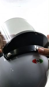 Kaca Helm Retro Bogo Vigo Warna Smoke Visor Cembung Datar Flat